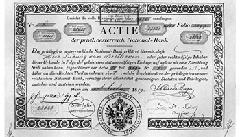 Erste Namensaktie Erste Namensaktie an der Wiener Börse