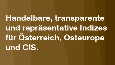 Handelbare, transparente und repräsentative Indizes für Österreich, Osteuropa und CIS. Handelbare, transparente und repräsentative Indizes für Österreich, Osteuropa und CIS.