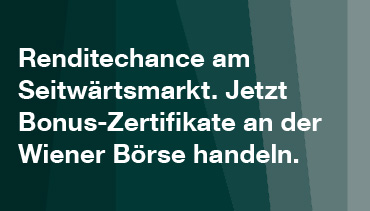 Renditechance im Seitwärtsmarkt. Renditechance im Seitwärtsmarkt. Jetzt Bonus-Zertifikate an der Wiener Börse handeln.